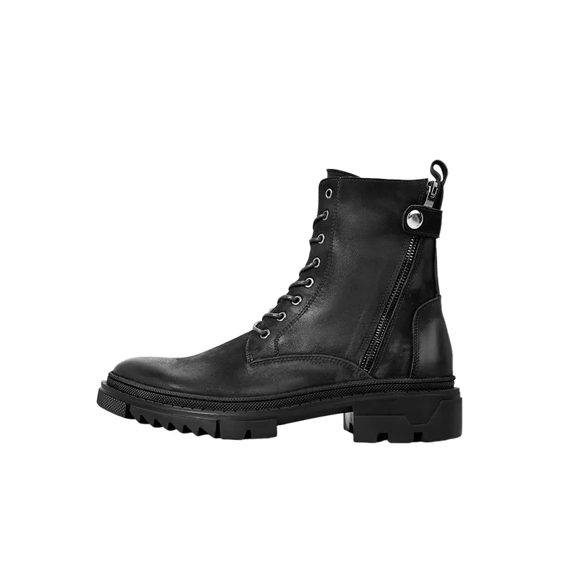 Casual Zipped Martin Boot-0