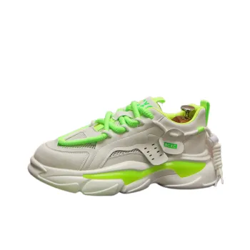 Mesh Color Matching Thick Soled Breathable Casual Shoes
