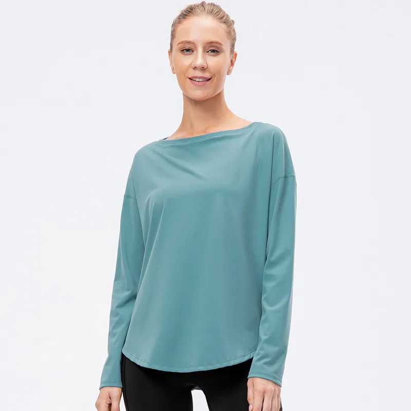 Sporty Loose Nylon Fitness Clothing-10