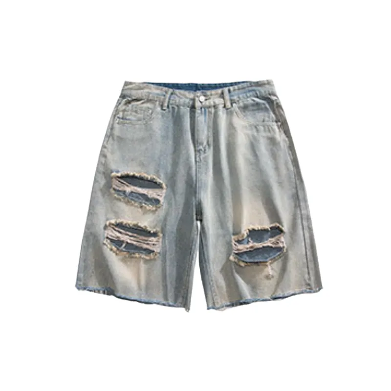 Street Fashion Denim Shorts-0