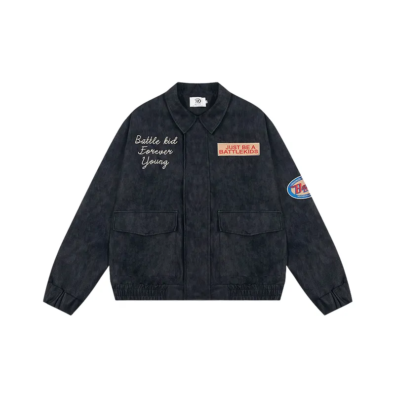 Loose Embroidery Denim Jacket-2