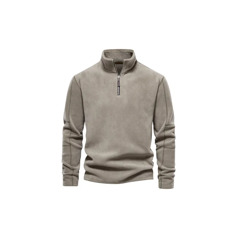 Simple Plain Polyester Sweatshirt-6