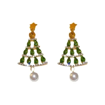 Elegant Christmas Pearls Fringe Earring