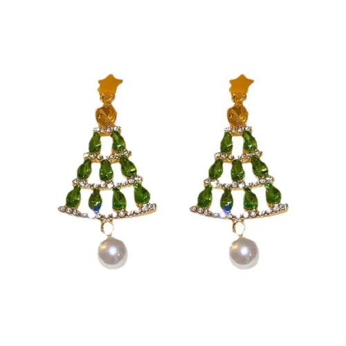 Elegant Christmas Pearls Fringe Earring
