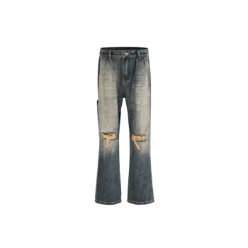 Destroyed Washed Jeans