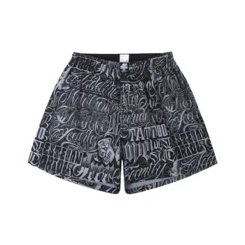 Street Letter Full Print Loose Shorts
