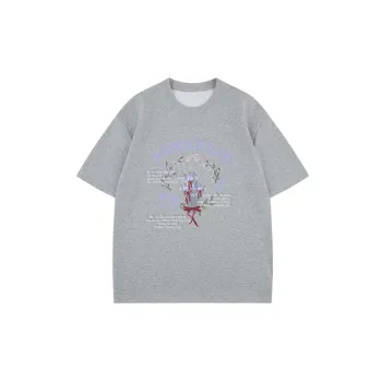 Cartoon Cute Cotton Blended Fabric T Shirt