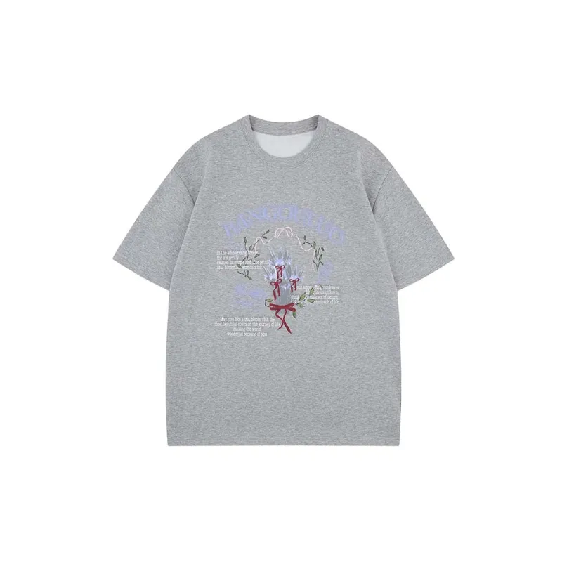 Cartoon Cute Cotton Blended Fabric T Shirt-4