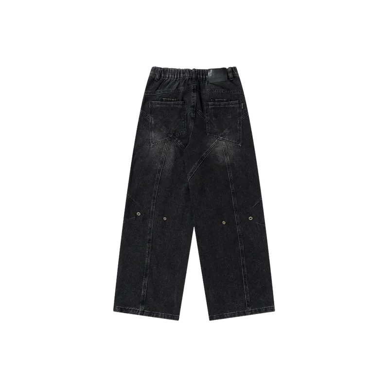 Fashionable Simple Jeans-1