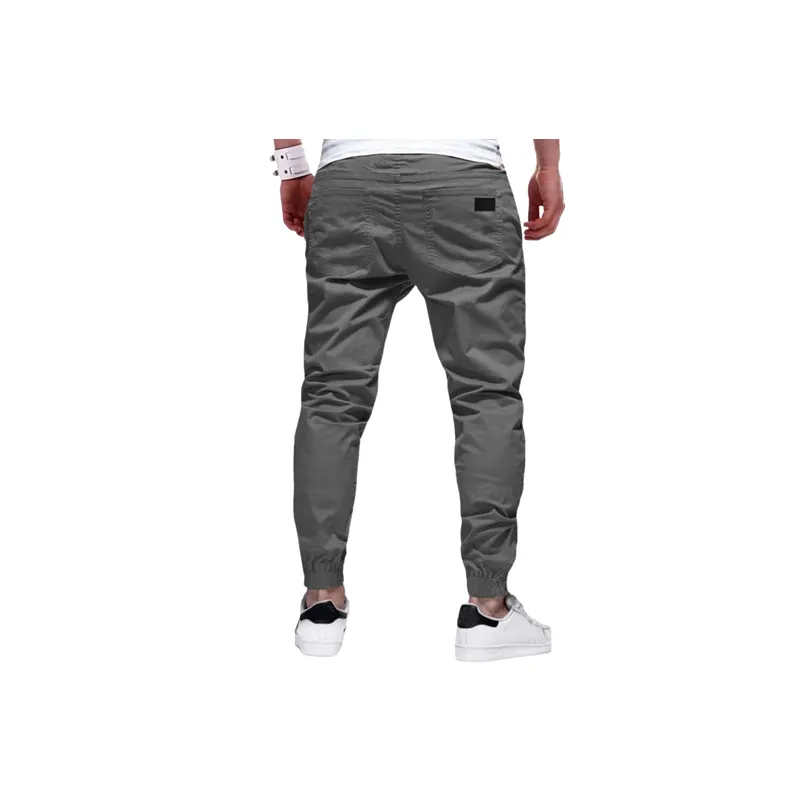 Loose Simple Cotton Blended Fabric Casual Pants-6