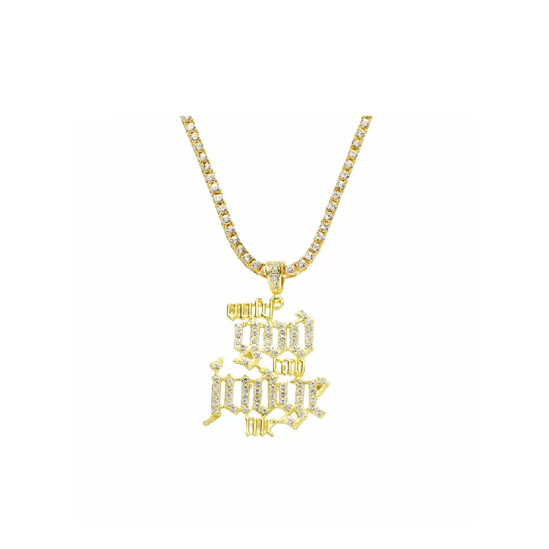 Trendy Letter Pendant Necklace-0