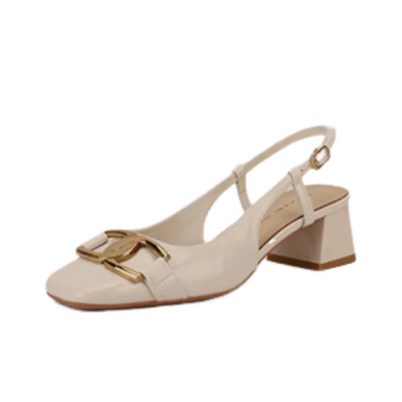 Simple Metal Mary Jane Shoes-0
