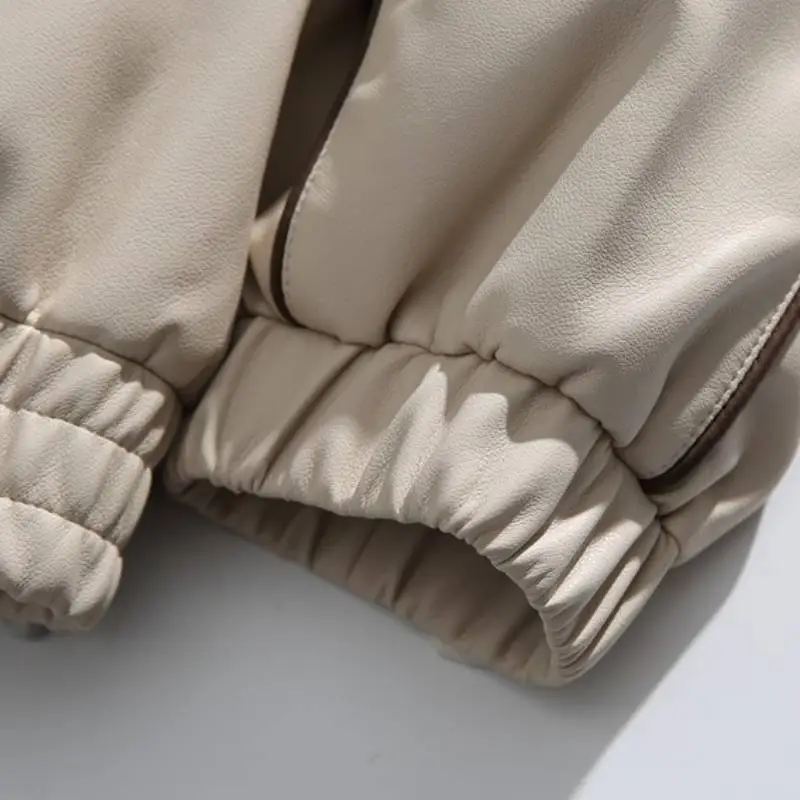 Retro Loose PU Leather Jacket-7