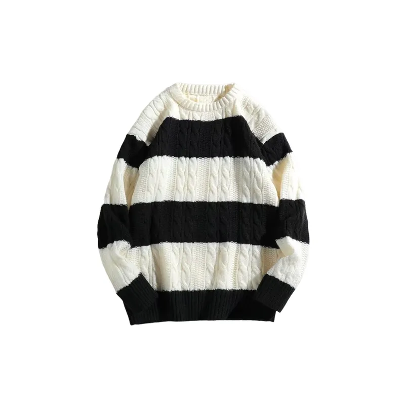 Casual Loose Cotton Blended Fabric Sweater-2