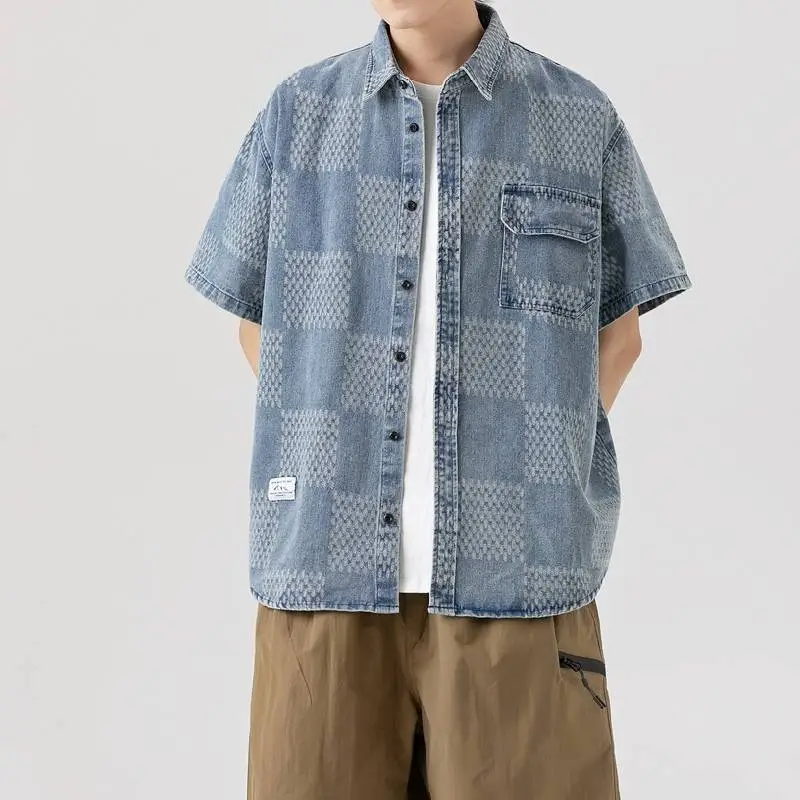 Casual Loose Denim Shirt-2
