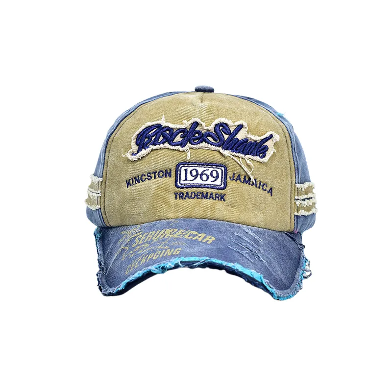 Washed Print Peaked Cap-6