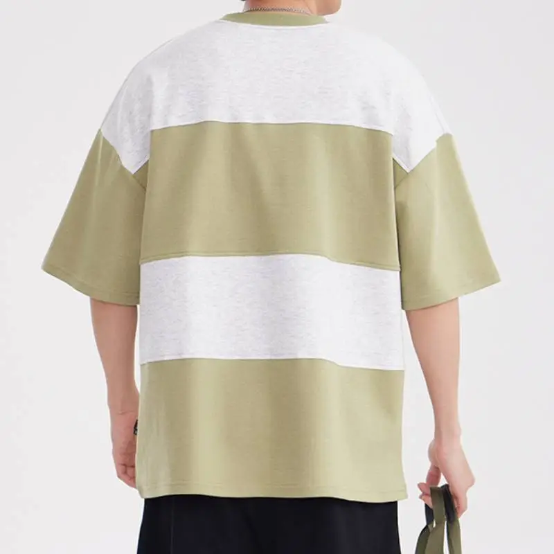 Casual Loose Cotton Blended Fabric T Shirt-7