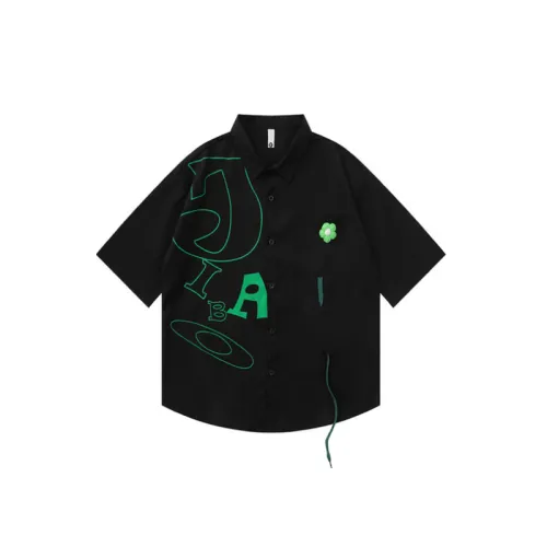 Trendy Letter Lapel Shirt