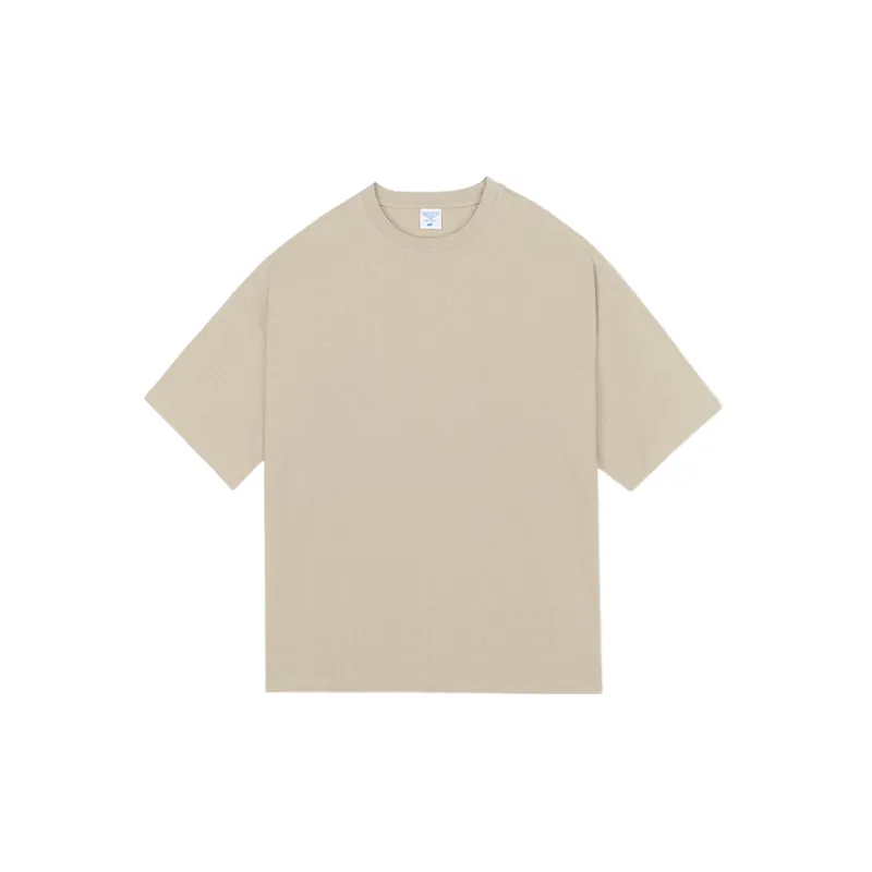 Loose Plain Combed Cotton T Shirt Unisex-2