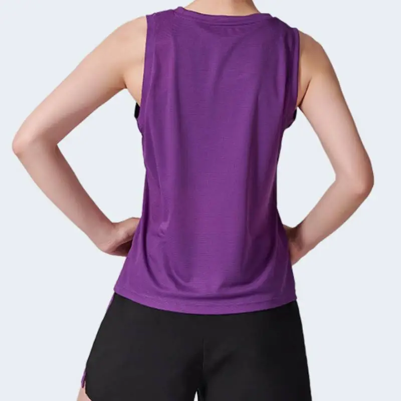 Sporty Loose Polyester Vest Women-6