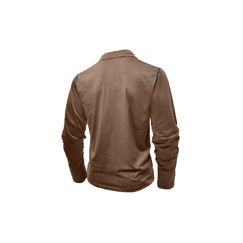 Fashionable Long Sleeve Polo-3