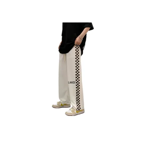 Flagplate Plaid Casual Pants