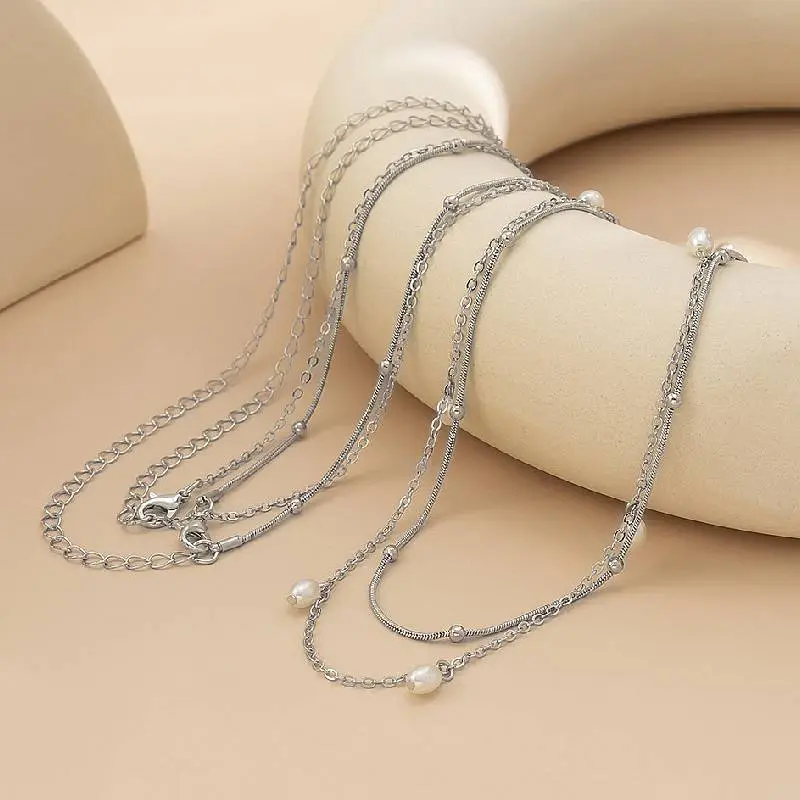 Retro Pearls Waist Chain Women-1