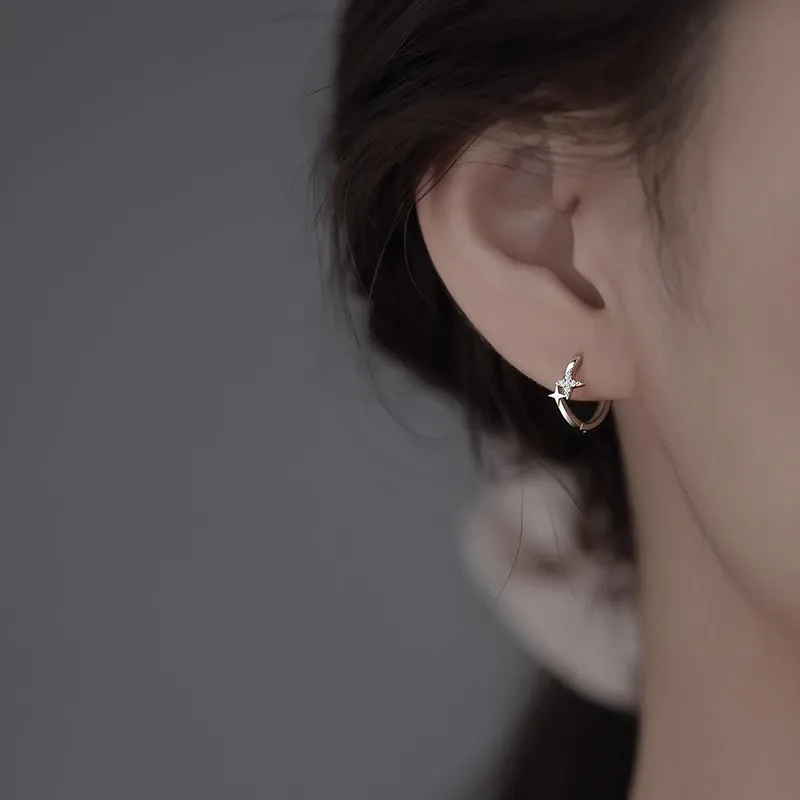 Simple Luminous Star Earring-1