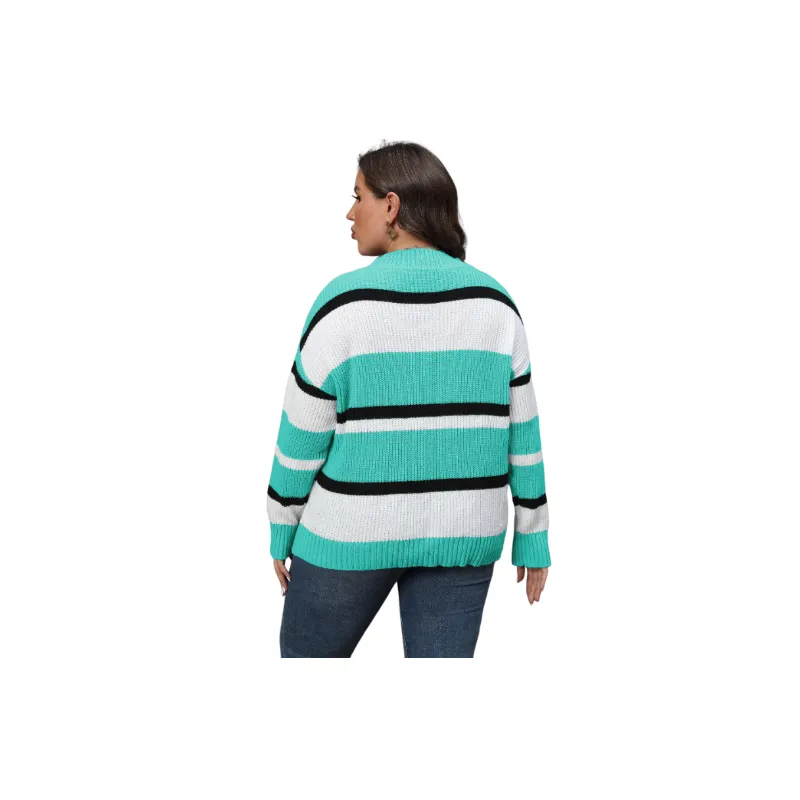 Street Fashionable Polyester Fleece Sweater Women-7