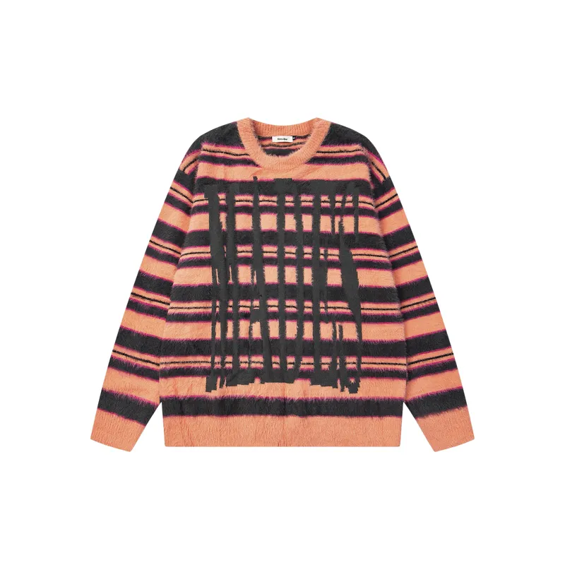 Loose Retro Cotton Blended Fabric Sweater-0