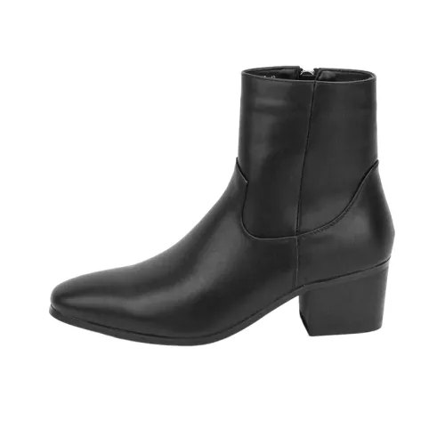 Fashionable Zipper Ankle Boots