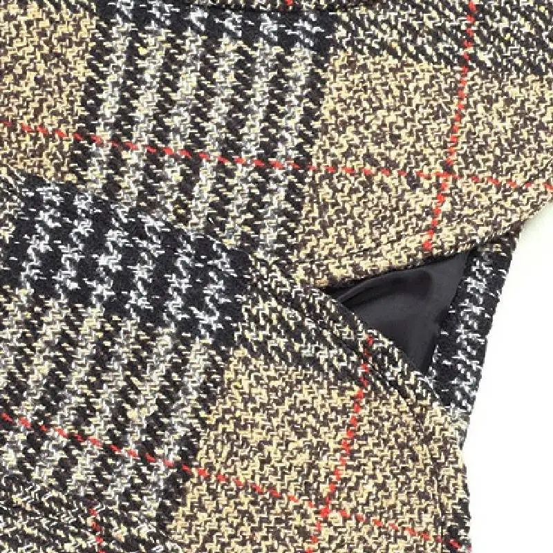 Glamorous Plaid Business Suit-5
