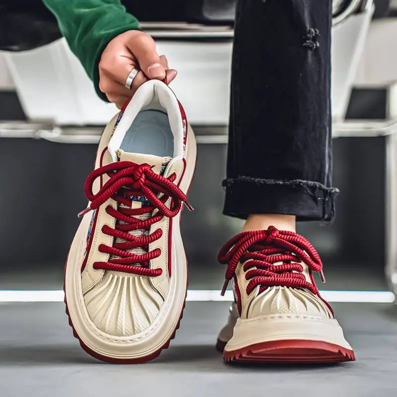 Sporty Contrast Color Lifestyle Shoes-5