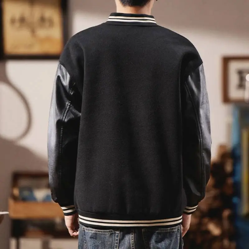 Fashionable Loose Baseball Jersey-1
