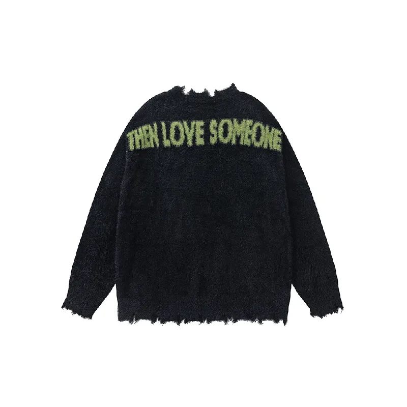 Fashionable Loose Sweater-5