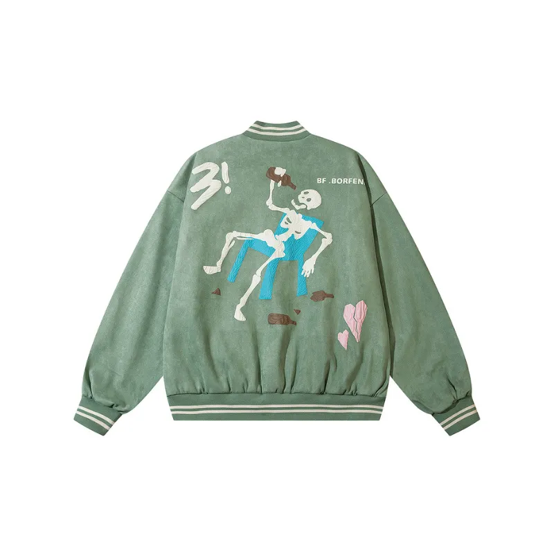 Fashionable Loose Baseball Jersey-1