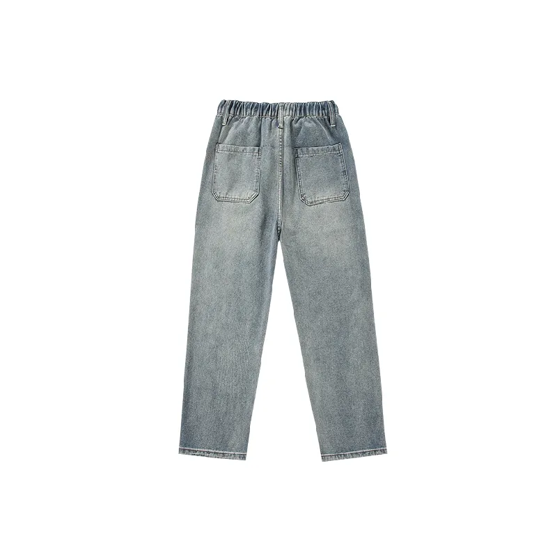 Straight Leg Casual Jeans-5