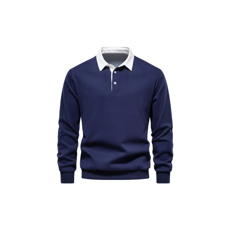 Casual Long Sleeve Polo-2