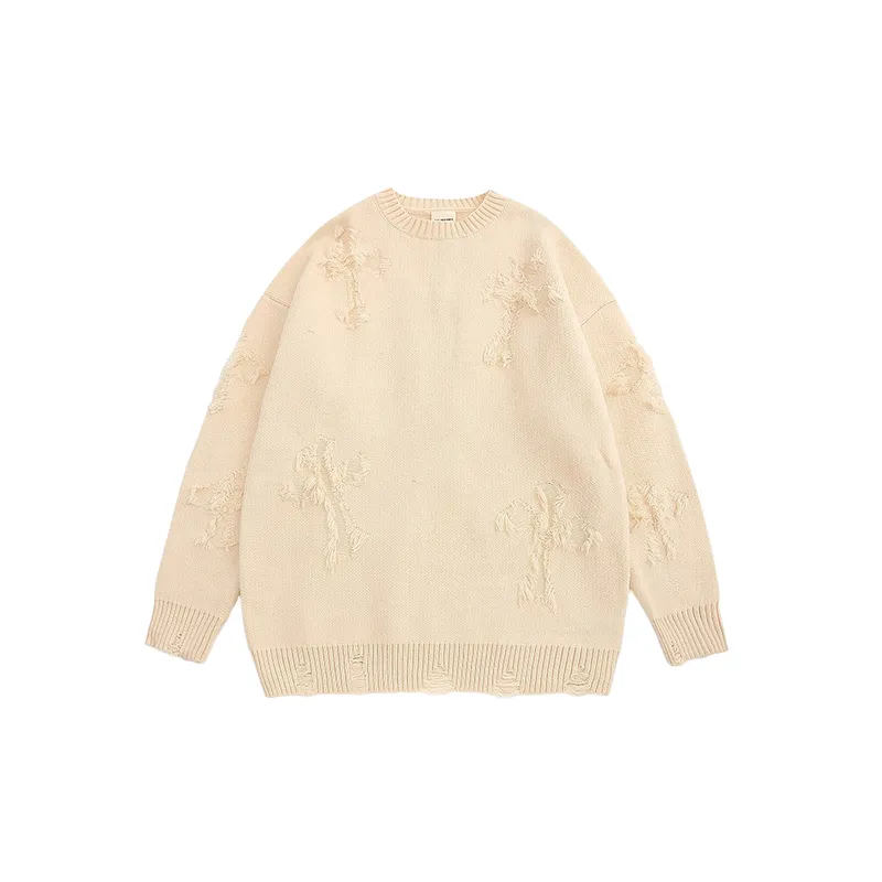 Ripped Loose Sweater-4