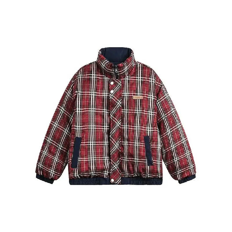 Casual Plaid Quilted Jacket-2