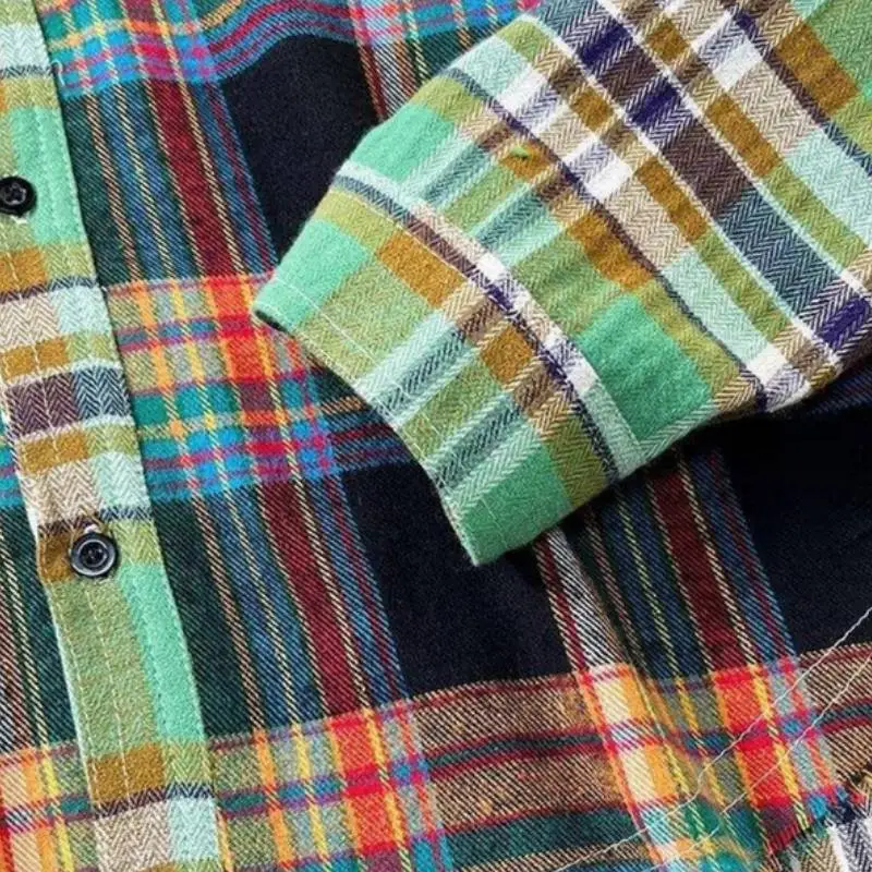 Retro Plaid Long Sleeved Jacket-3