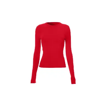 Retro Plain Polyester T Shirt Women