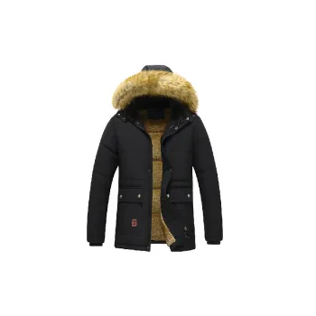 Casual Warm Blended Synthetic Fabrics Quilted Jacket