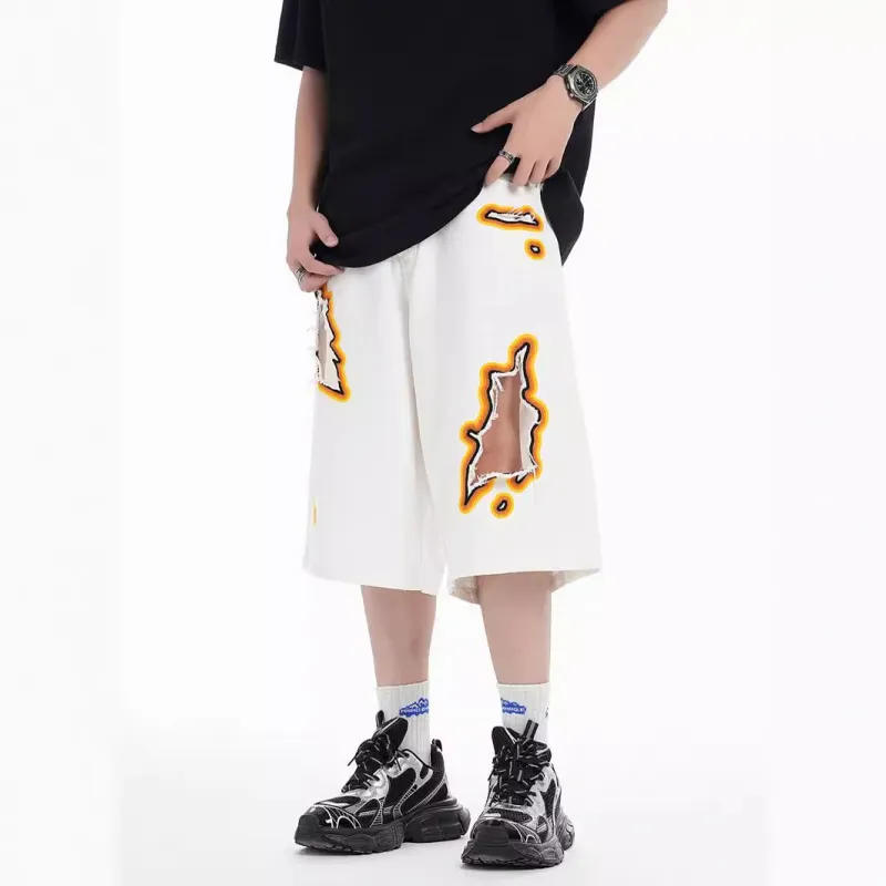 Street Fashion Denim Shorts-7