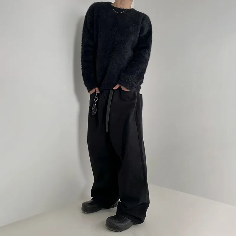 Loose Plain Sweater-1