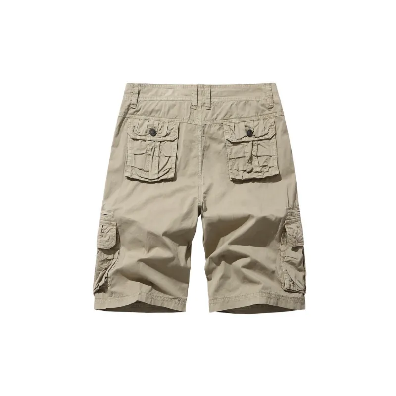 Simple Fashionable Cotton Cargo Shorts-5