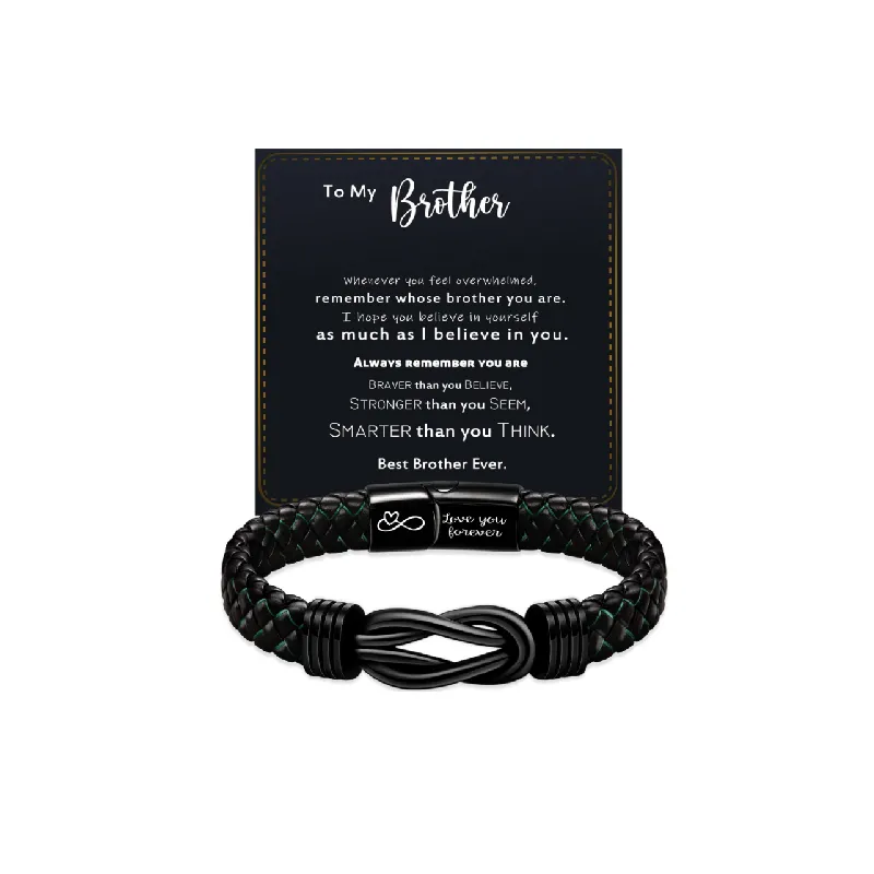 Infinite Love Leather Bracelet-3