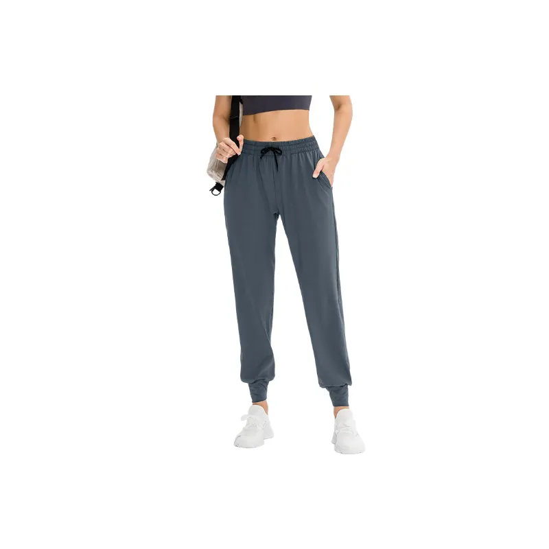 Sporty Casual Polyester Sports Pants Women-4