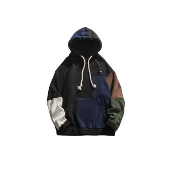 Multicolored Patchwork Personality Hoodie
