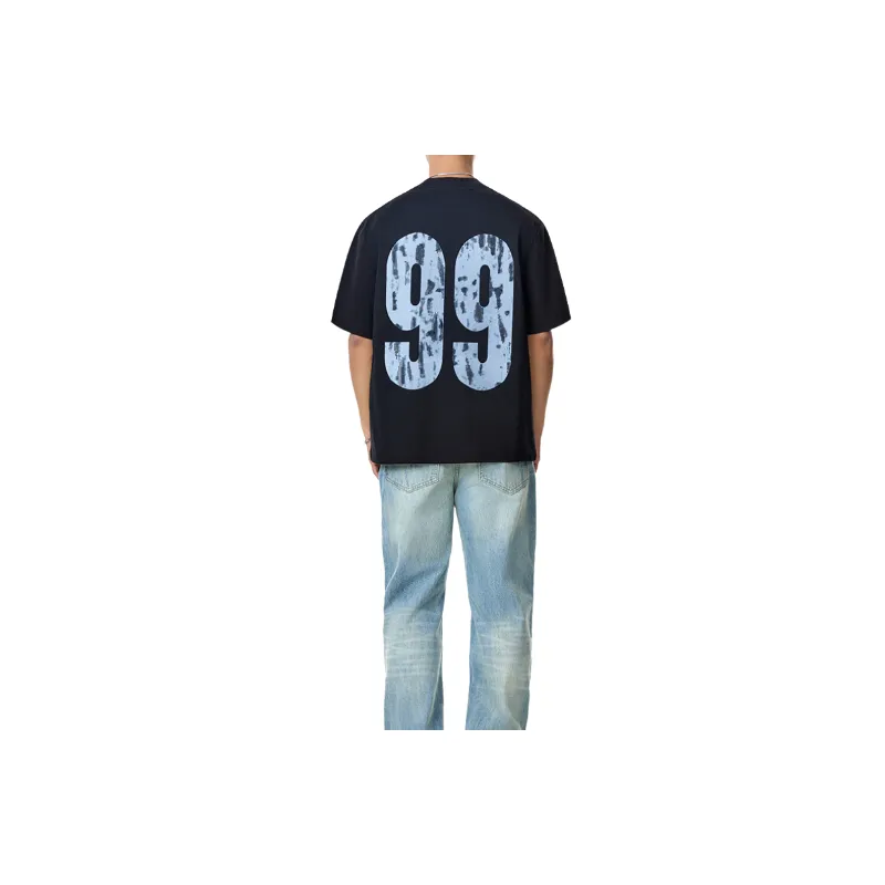 Street Loose Cotton Blended Fabric T Shirt-9